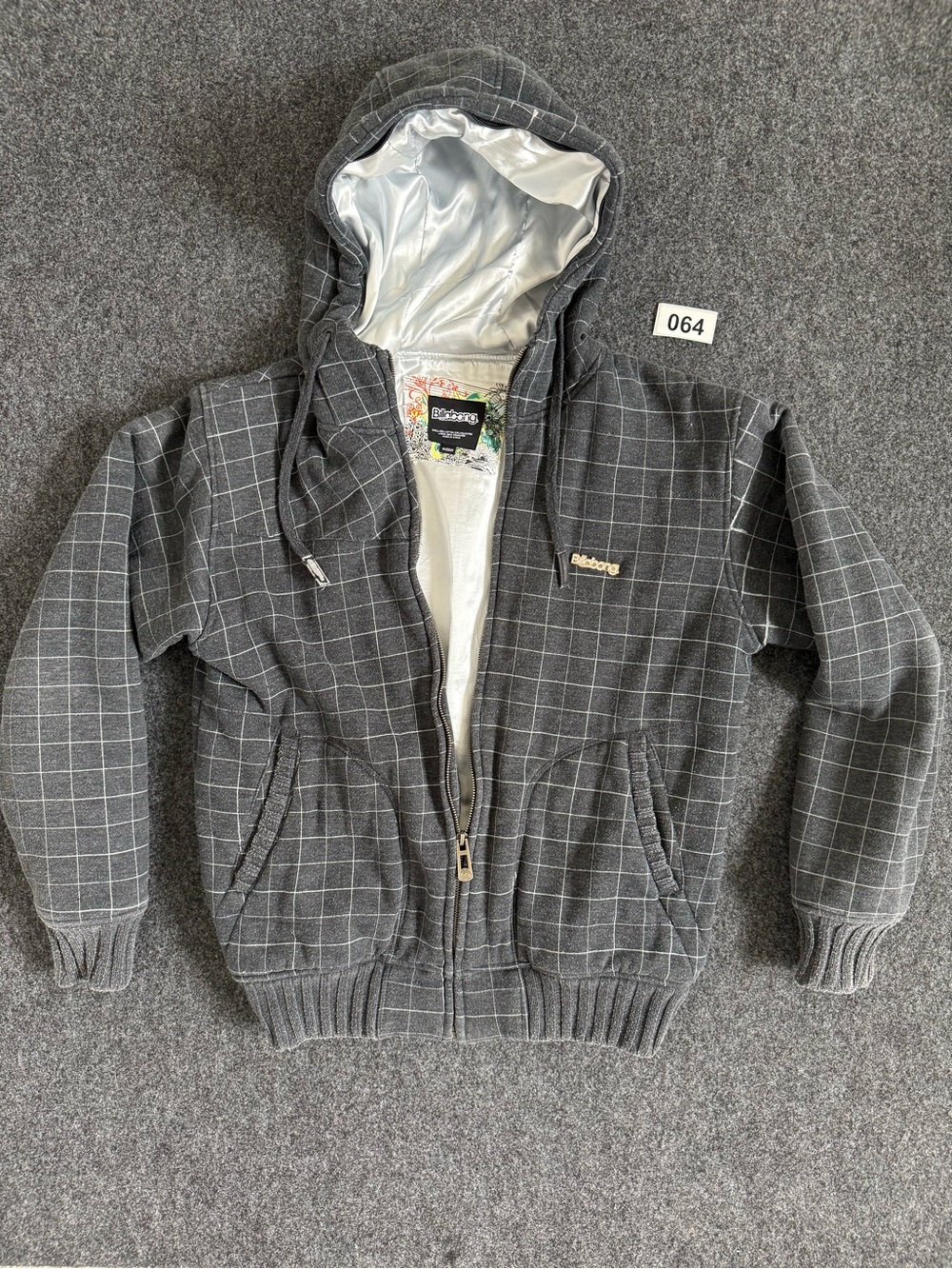 Vintage Billabong Hoodie Y2K Full Zip Size Medium Surf Skate
